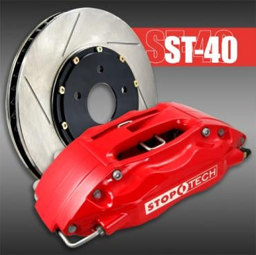 STOPTECH 83.055.4300.71 Гальмівна система перед 2PC 328X28 / ST40 червоний HONDA NSX 91-02 Photo-0