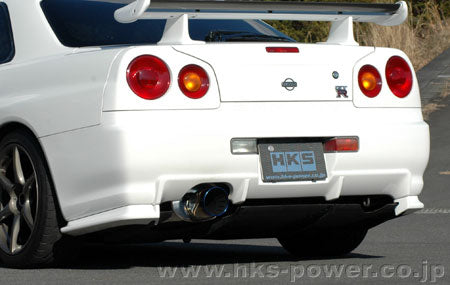 HKS 31029-AN003 Вихлопна система Super Turbo Muffler для NISSAN GT-R R34 Photo-0