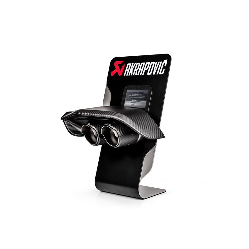 AKRAPOVIC P-CM-CDC/1 — Підставка для демонстрації зразка глушника та карбонового дефлектора (глянцевого) - новий POS для автомобілів (за замовчуванням) - без затвердження Photo-0
