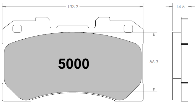 PFC 5000.01.15.44 Гальмівні колодки передні 01 CMPD для TOYOTA GR Yaris (GXPA16) / GR Corolla (E210) Photo-1 