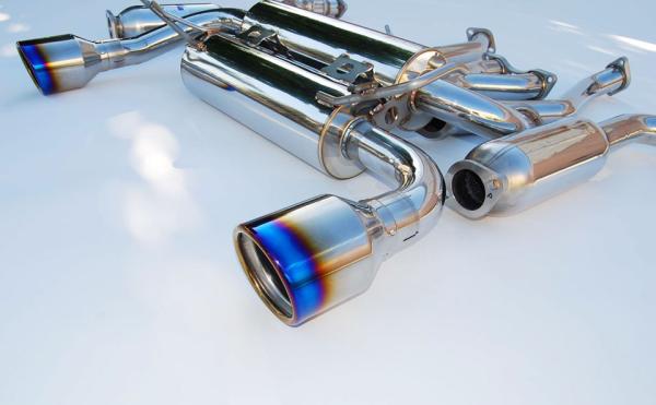 INVIDIA HS03IG3GID Вихлопна система catback GEMINI Титанові наконечники із закругленим краєм для INFINITI G35 COUPE 2003-2006 Photo-1