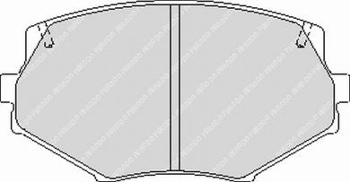 FERODO FCP1011H Передні гальмівні колодки DS2500 для MAZDA MX-5 (NA / NB) 1990-2005 Photo-0