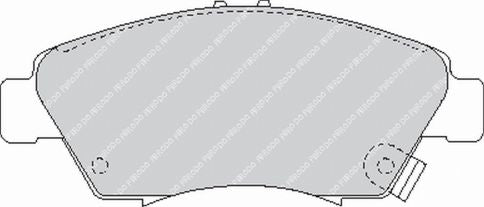 FERODO FCP776H Передні гальмівні колодки DS2500 для HONDA Civic V Photo-0
