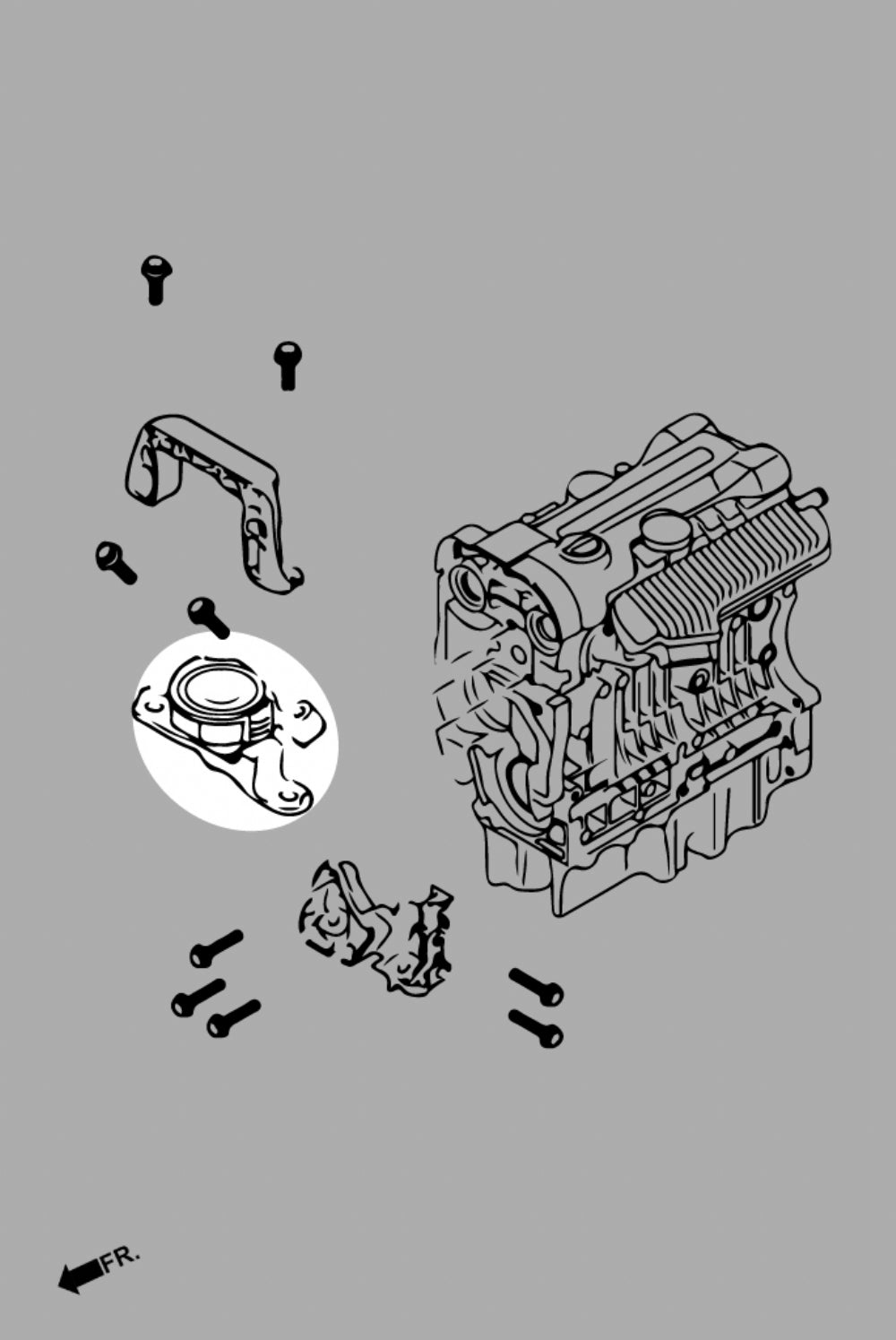 HARDRACE Q0731 К-т кріплення двигуна - 3 шт для FORD FOCUS MK2 ST/RS Photo-5