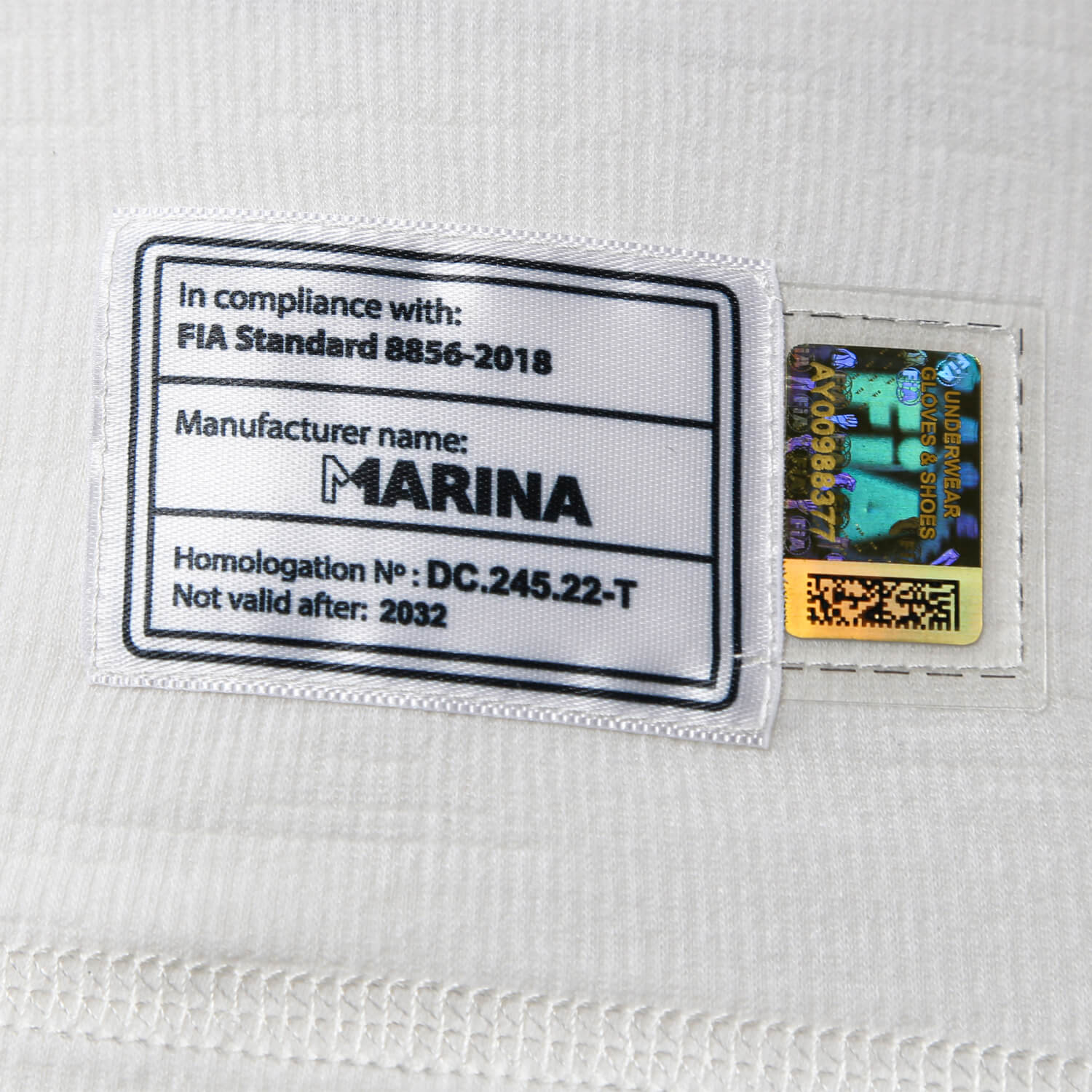 MARINA RACEWEAR R50-090:TM-L Футболка с довгим рукавом M-Plus біла розмір L Photo-4