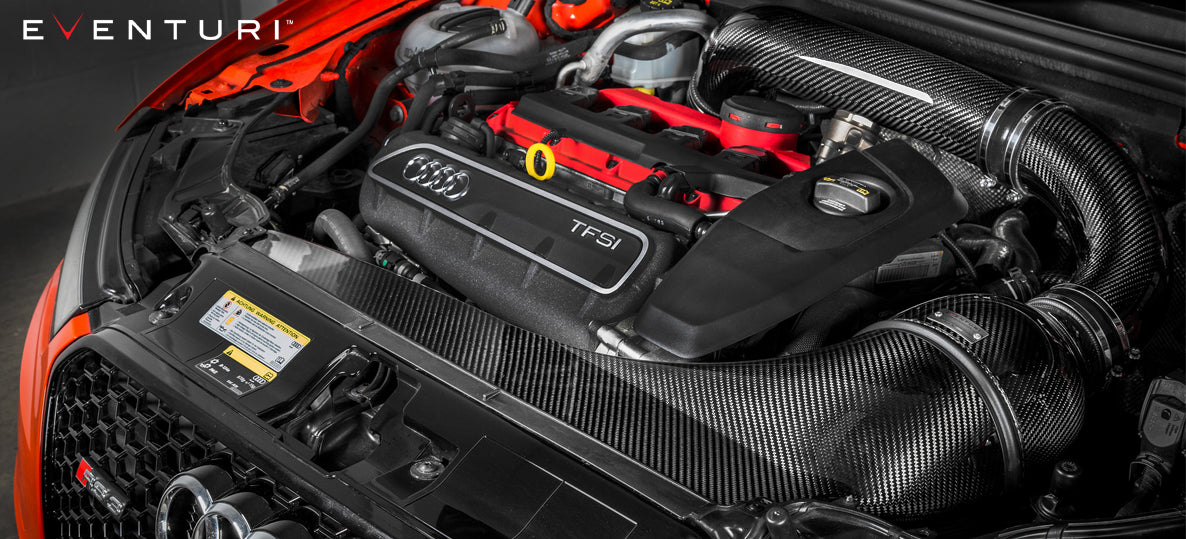 EVENTURI EVE-8VRS3-CF-LHD-INT Система холодного впуску для AUDI 8V RS3 LHD (карбон) Photo-3