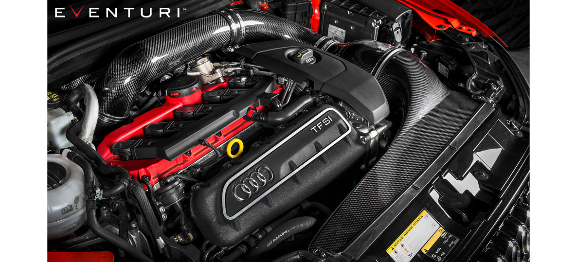EVENTURI EVE-8VRS3-CF-LHD-INT Система холодного впуску для AUDI 8V RS3 LHD (карбон) Photo-4