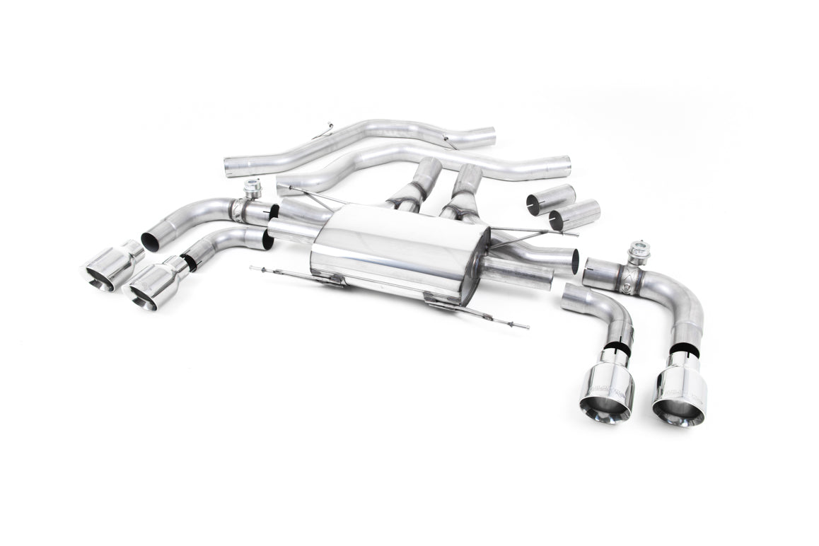 MILLTEK SSXAR001 Front Pipe-back Quad 100mm GT100 для ALFA ROMEO ROMEO Giulia Quadrifoglio 2.9 V6 Bi-Turbo Photo-0