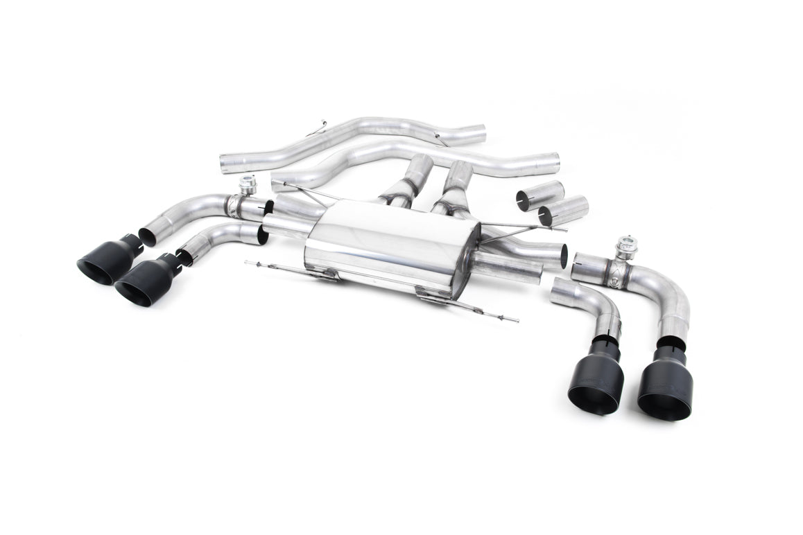 MILLTEK SSXAR002 Front Pipe-back Quad 100mm GT100 для ALFA ROMEO ROMEO Giulia Quadrifoglio 2.9 V6 Bi-Turbo Photo-0