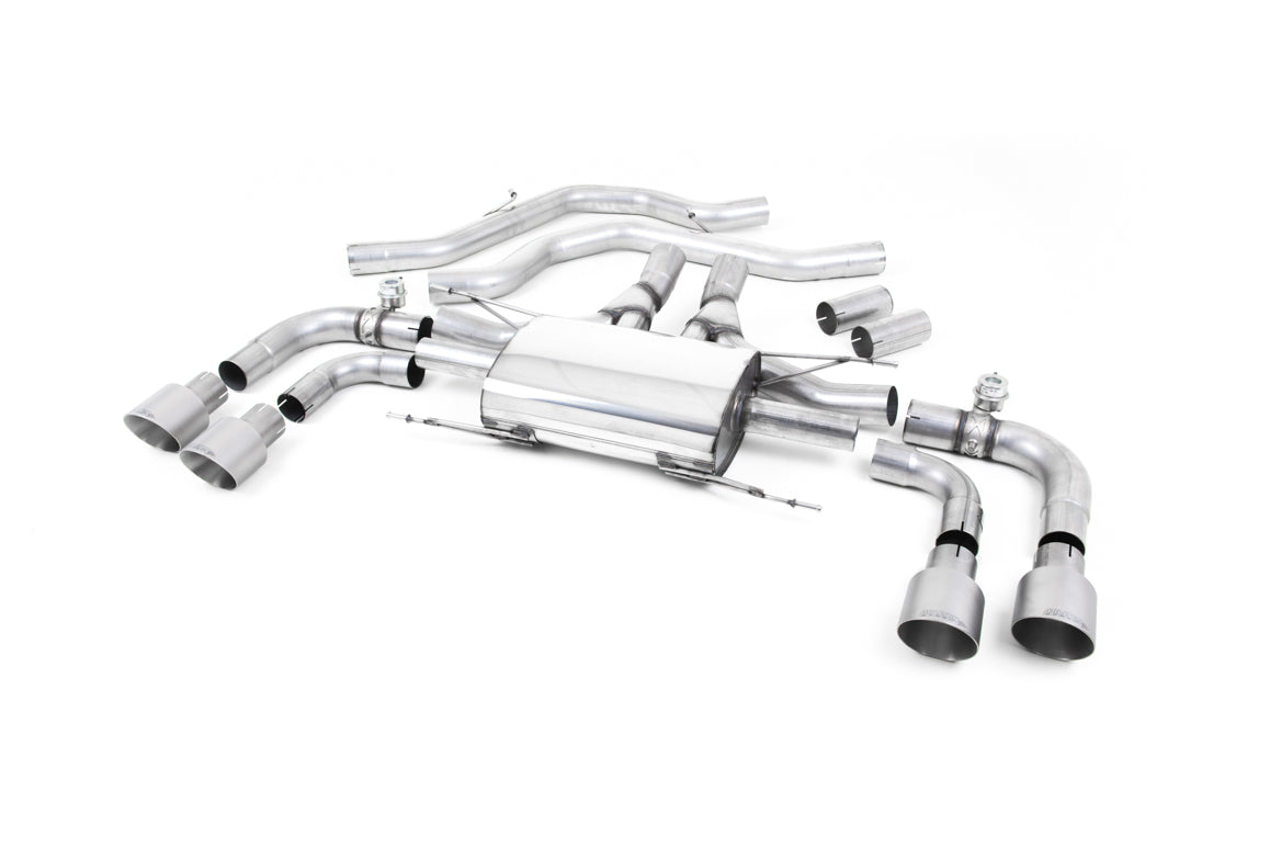 MILLTEK SSXAR003 Front Pipe-back Quad 100mm GT100 для ALFA ROMEO ROMEO Giulia Quadrifoglio 2.9 V6 Bi-Turbo Photo-0