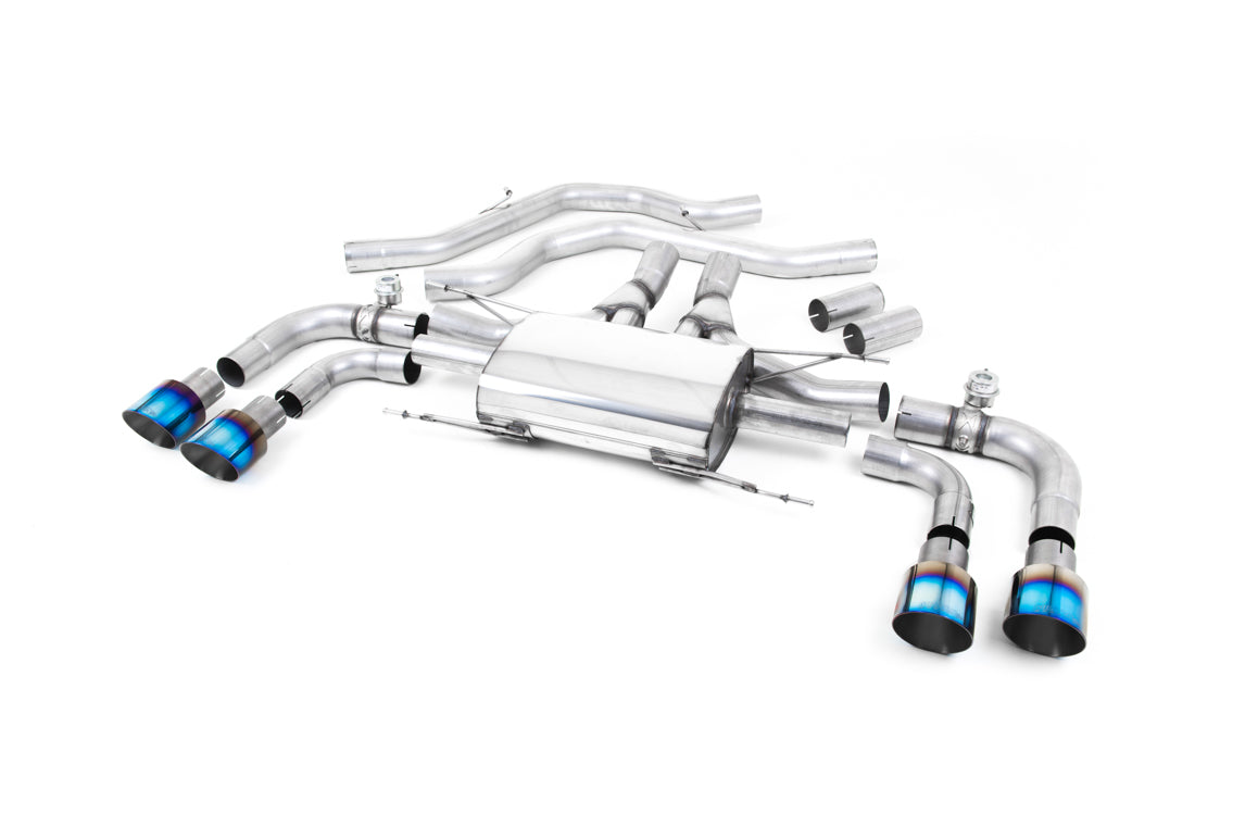 MILLTEK SSXAR004 Front Pipe-back Quad 100mm GT100 для ALFA ROMEO ROMEO Giulia Quadrifoglio 2.9 V6 Bi-Turbo Photo-0