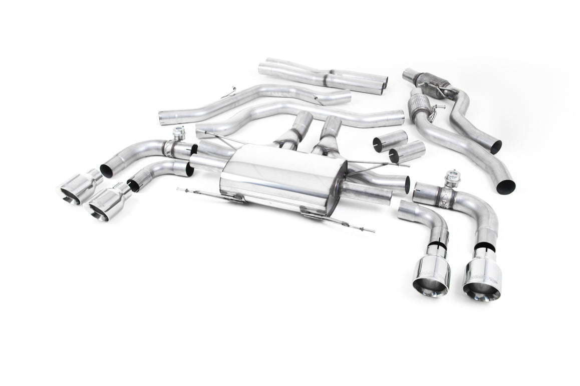 MILLTEK SSXAR006 Кат-Бек Quad 100mm GT100 для ALFA ROMEO ROMEO Giulia Quadrifoglio 2.9 V6 Bi-Turbo Photo-0