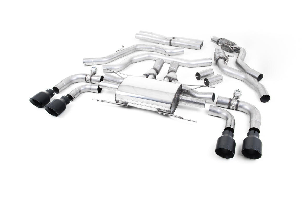 MILLTEK SSXAR007 Кат-Бек Quad 100mm GT100 для ALFA ROMEO ROMEO Giulia Quadrifoglio 2.9 V6 Bi-Turbo Photo-0
