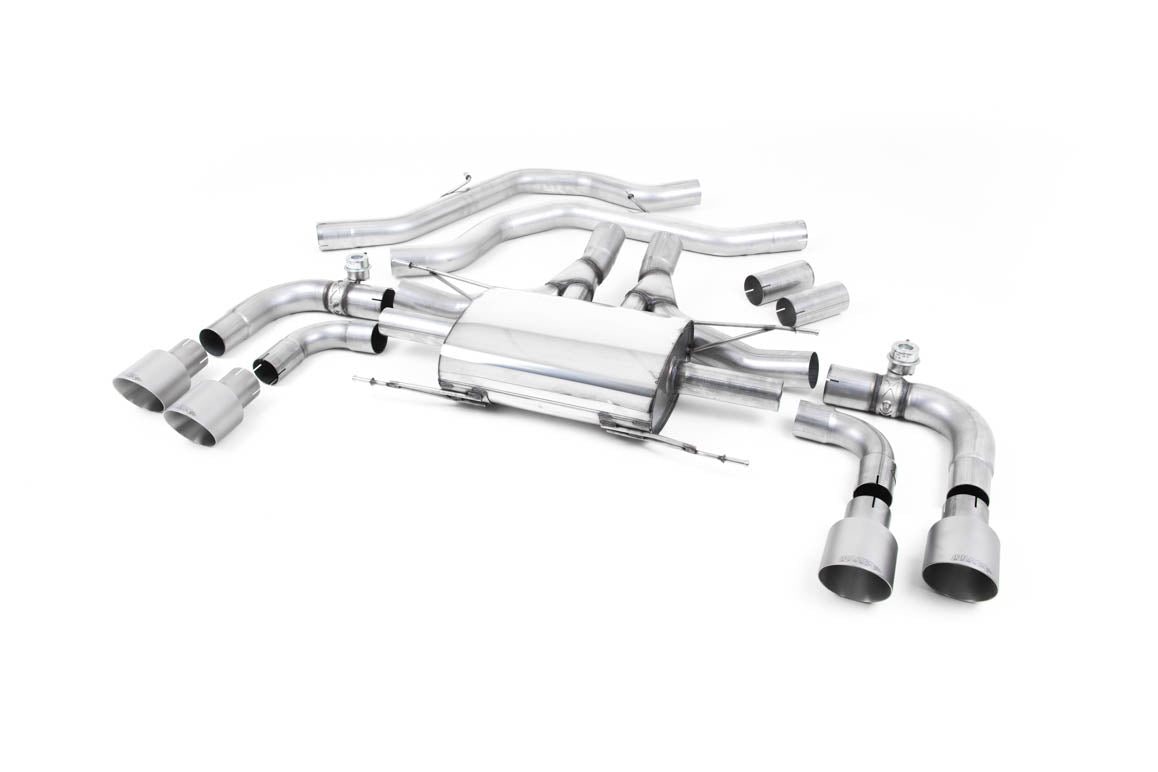 MILLTEK SSXAR14 Front Pipe-back Quad 100mm GT100 ECA для ALFA ROMEO ROMEO Giulia Quadrifoglio 2.9 V6 Bi-Tu Photo-0