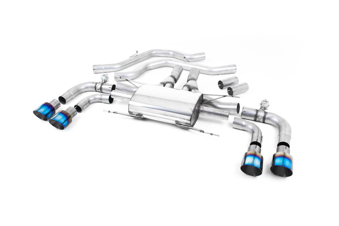 MILLTEK SSXAR15 Front Pipe-back Quad 100mm GT100 ECA для ALFA ROMEO ROMEO Giulia Quadrifoglio 2.9 V6 Bi-Tu Photo-0