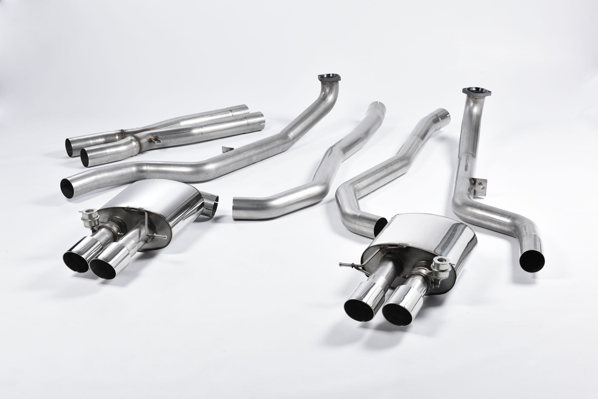 MILLTEK SSXBM1016 Кат-бек Quad 90mm GT90 ECA для BMW 5 Series M5 Saloon M TwinPower Turbo V8 (F10) Photo-0