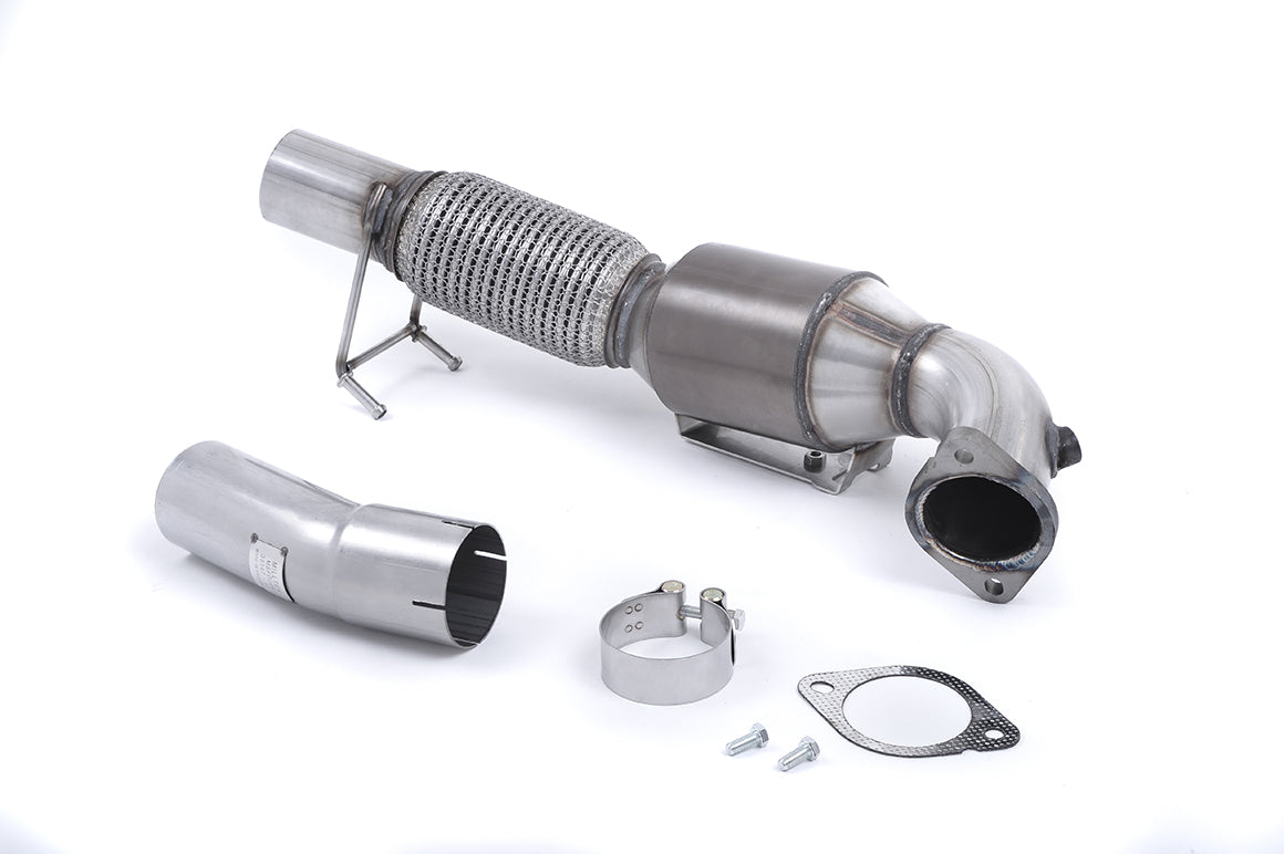 MILLTEK SSXFD192 Large Bore Downpipe and Hi-Flow Sports Cat 76,2 для FORD Focus Mk3 RS 2.3 L EcoBoost Photo-0