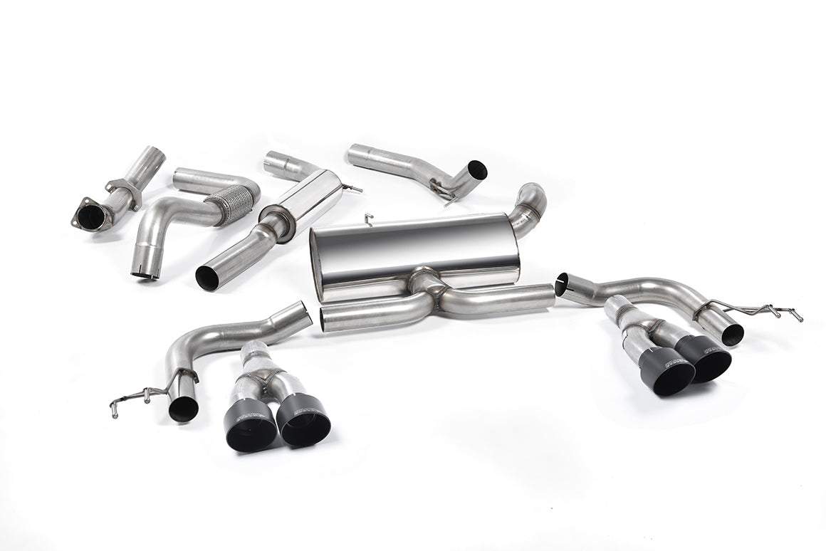 MILLTEK SSXHO213 Кат-бек Quad 100mm GT100B ECA для HONDA Civic Type R FK2 Turbocharged 2.0 litre i- Photo-0