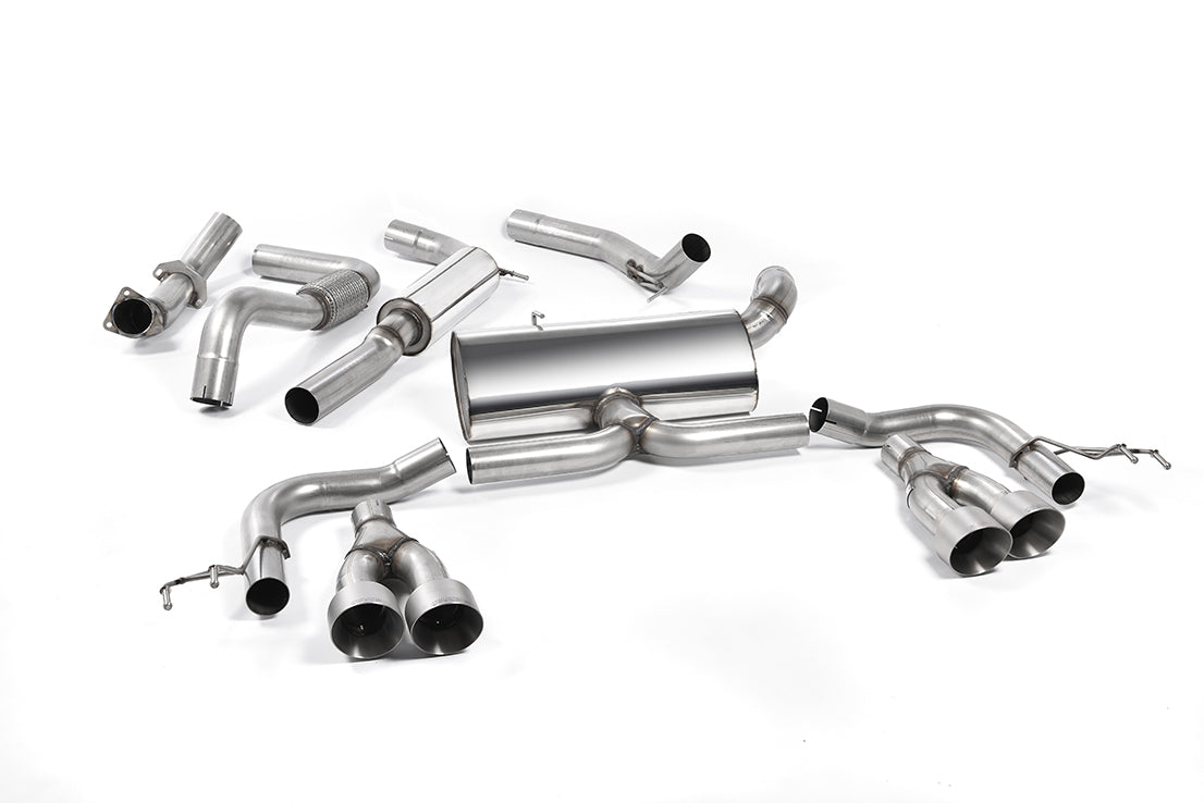 MILLTEK SSXHO223 Кат-бек Quad 100mm GT100 ECA для HONDA Civic Type R FK2 Turbocharged 2.0 litre i-V Photo-0