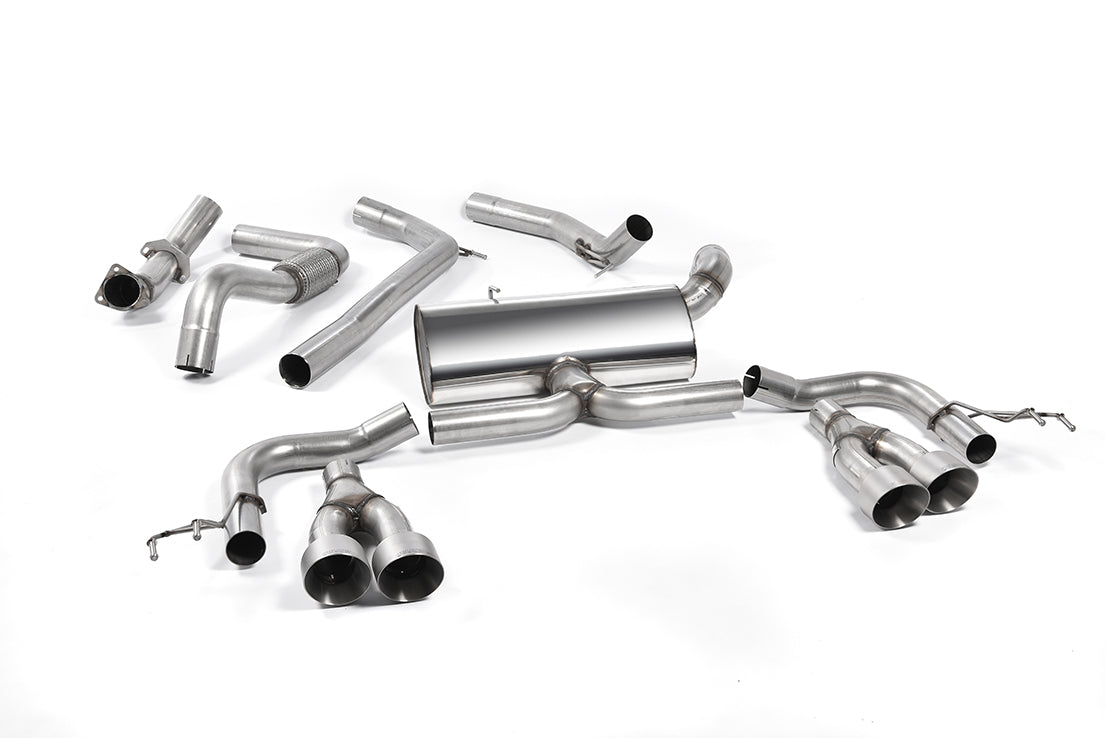 MILLTEK SSXHO229 Кат-бек Quad 100mm GT100 для HONDA Civic Type R FK2 Turbocharged 2.0 litre i-VTEC Photo-0