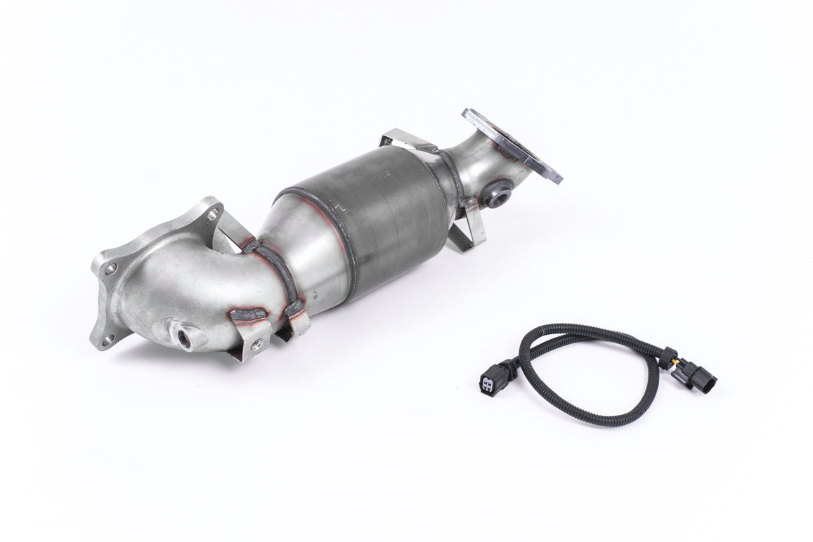 MILLTEK SSXHO230 Cast Downpipe with HJS High Flow Sports Cat для HONDA Civic Type R FK2 Turbocharged Photo-0
