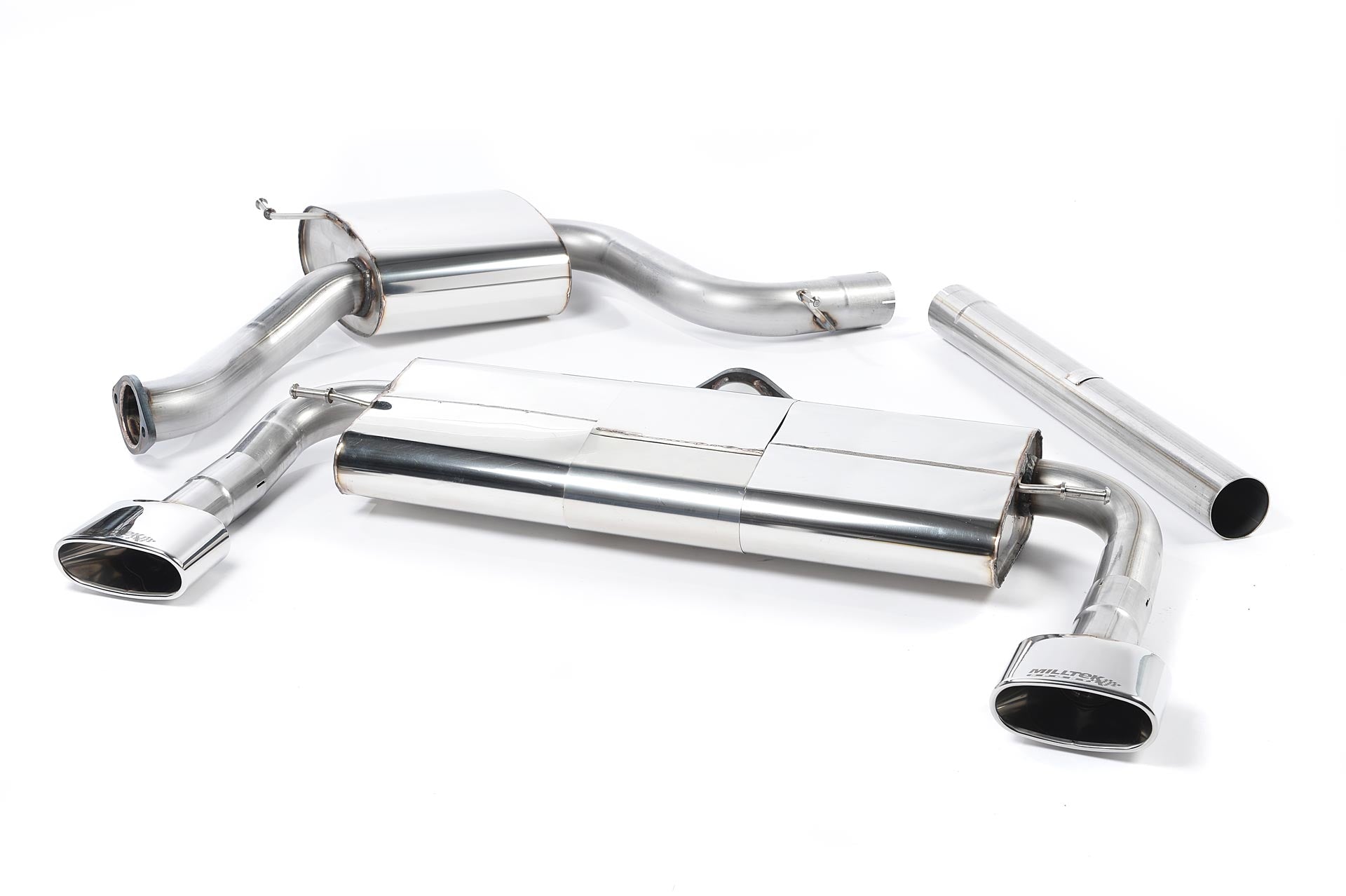 MILLTEK SSXSE157 Кат-бек 152x76mm Oval ECA для SEAT Leon Cupra 280 290 & 300 2.0 TSI Photo-0