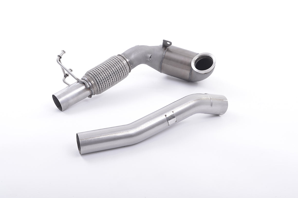 MILLTEK SSXVW261 Large Bore Downpipe and Hi-Flow Sports Cat для SEAT Leon Cupra 280 290 & 300 2.0 TS Photo-0