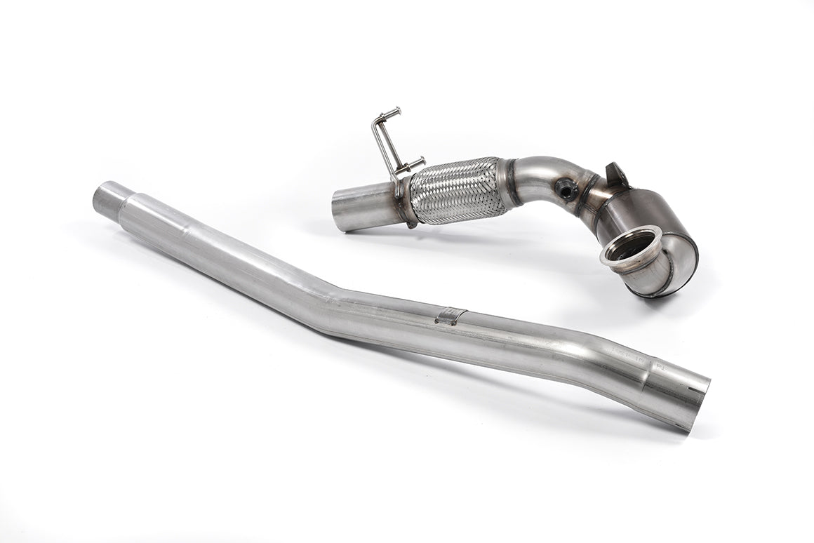 MILLTEK SSXVW350 Large Bore Downpipe and Hi-Flow Sports Cat ECA для AUDI S3 2.0 TFSI quattro 3-Door Photo-0