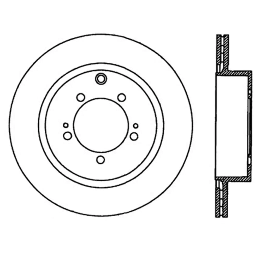 STOPTECH 126.46075SL гальмівний диск задній лівий Sport з насічкою для MITSUBISHI EVO X 2008-2015 Photo-4