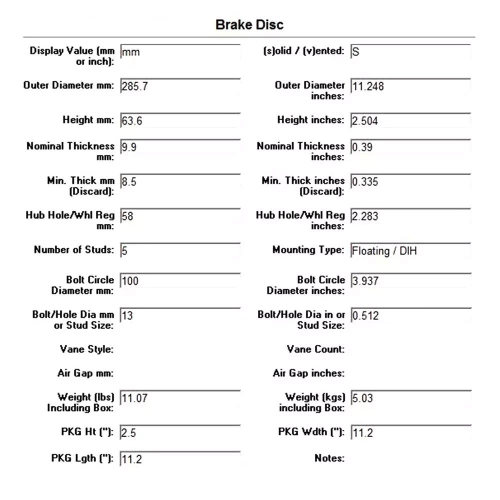 STOPTECH 126.47029SL Гальмівний диск задній лівий Sport з насічкою для SCION/SUBARU BRZ/Forester/FR-S/Impreza 2008-2016 Photo-4