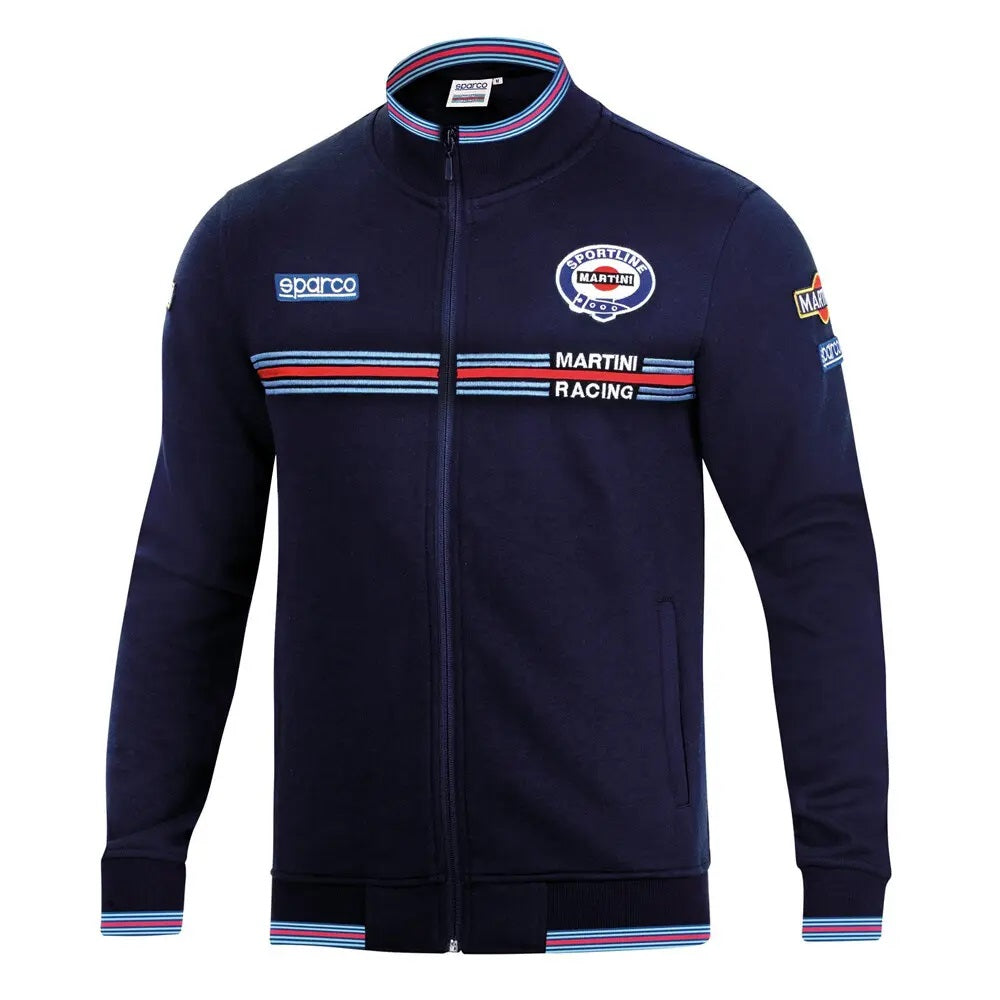 SPARCO 01278MRBM6XXX Світшот FULL ZIP MARTINI RACING, темно-синій, розмір XXXL Photo-0