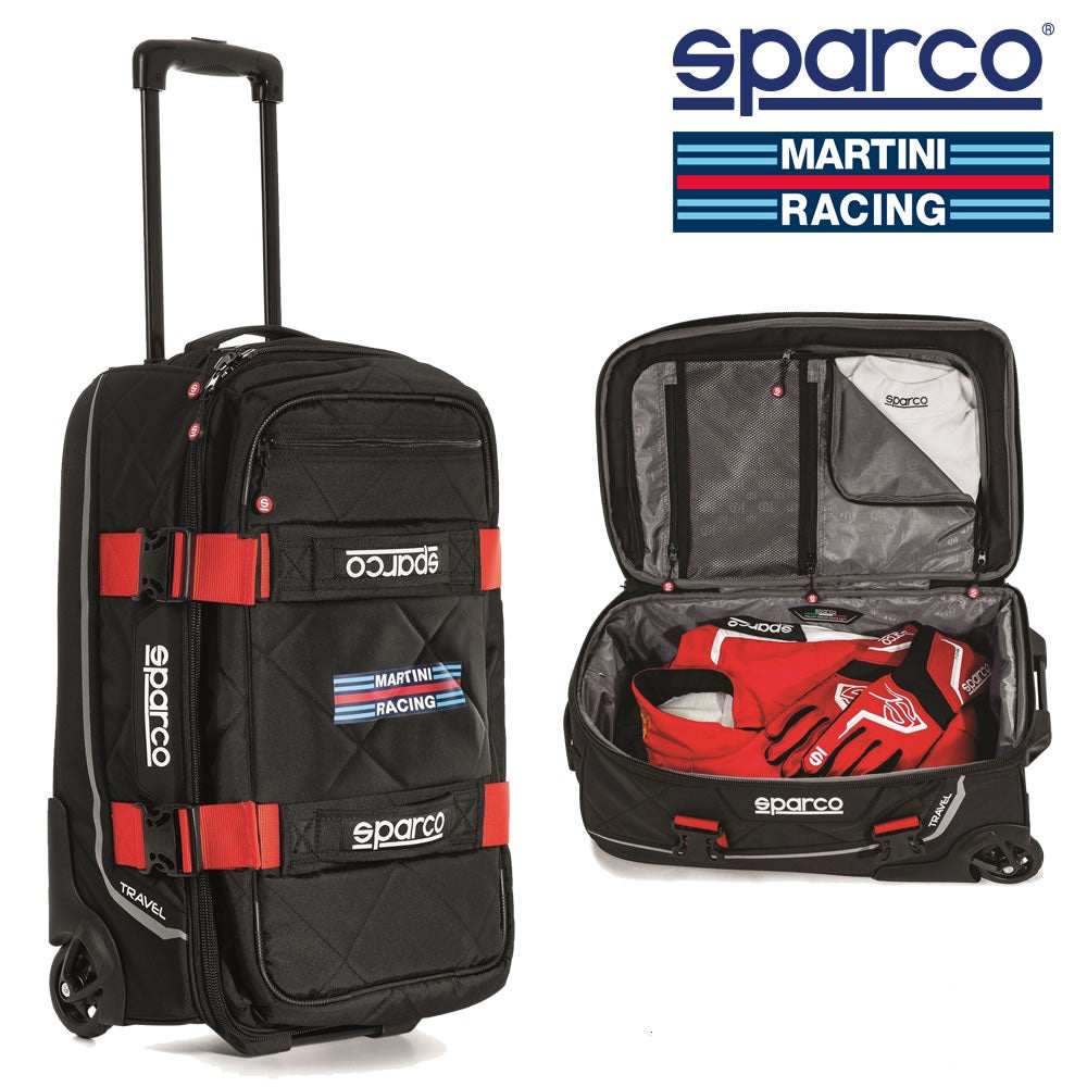 SPARCO 016438MRRS Сумка дорожня, MARTINI RACING TRAVEL, чорно-червона Photo-0