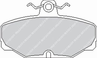 FERODO FCP408R Задні гальмівні колодки DS3000 для FORD Escort 2.0 RS Cosworth 16V + 4x4 Photo-0