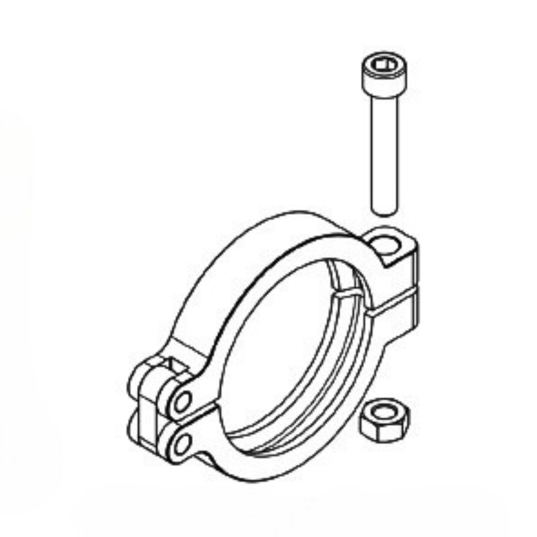 GARRETT 910475-0002 Комплект хомута, вихід 40мм (включаючи хомут, болт, контргайку) для Вестгейту GVW-40 Photo-1