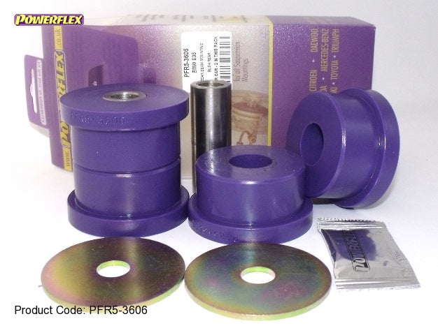 POWERFLEX PFR5-3606/3607 Втулки заднього підрамника x4 (фіолетовий - Street) для BMW E36 3 серії Photo-0