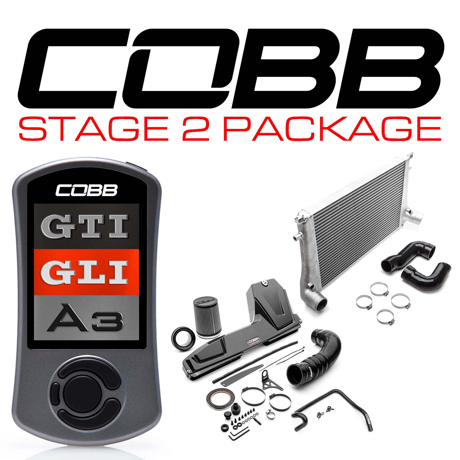 COBB VLK0020120-RED Пакет потужності Stage 2 Redline для VW (Mk7/Mk7.5) GTI, Jetta (A7) GLI, AUDI A3 (8V) Photo-0