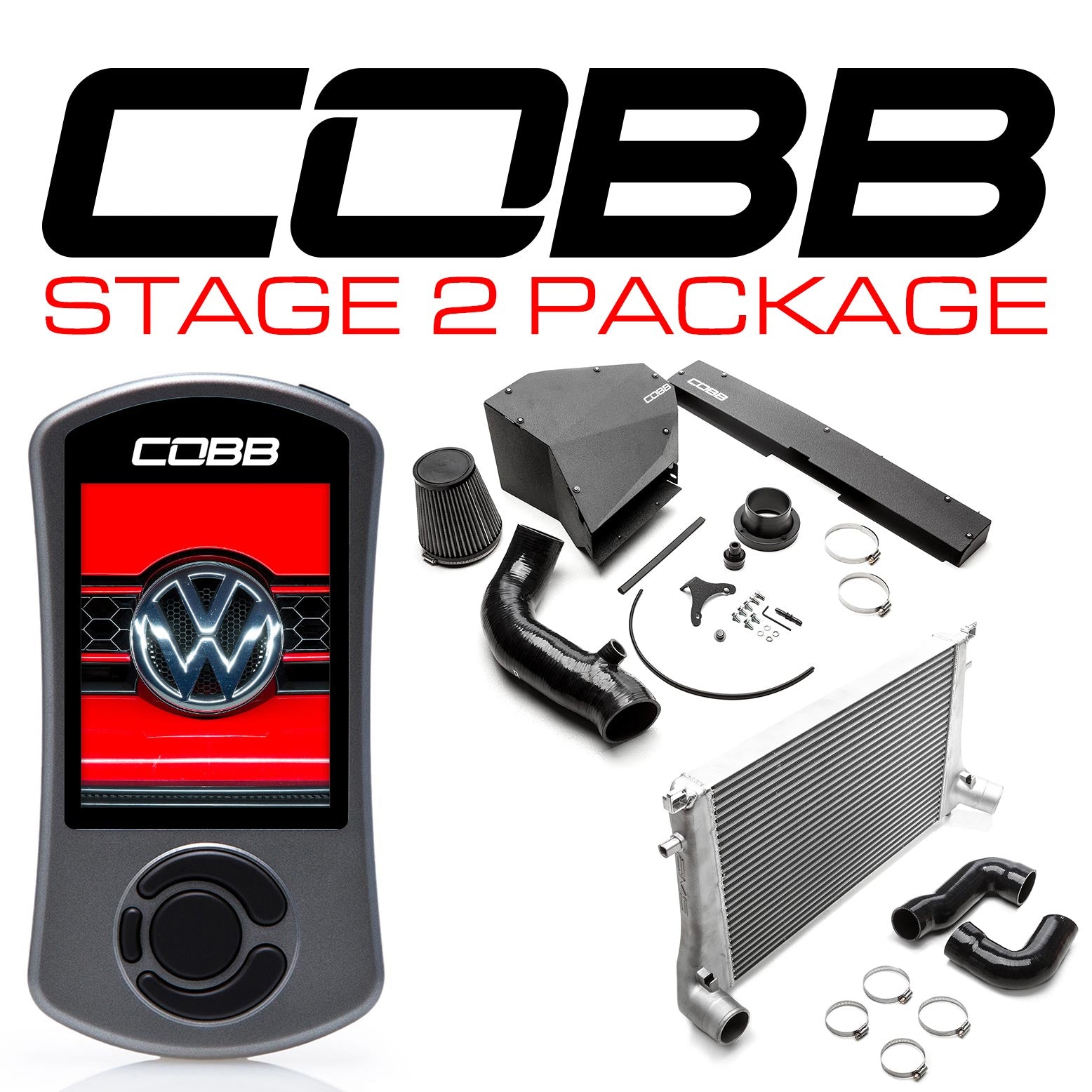 COBB VLK0020120 VW Комплект посилення потужності Stage 2 GTI (Mk7) 2015-2017 USDM Photo-0