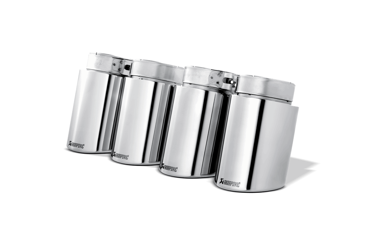 AKRAPOVIC TP-T/S/5 Насадки для BMW F10 M5 і F13 M6 (титан) Photo-1