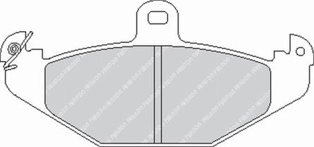 FERODO FCP1560R Задні гальмівні колодки DS3000 для LOTUS Exige / Elise Photo-0