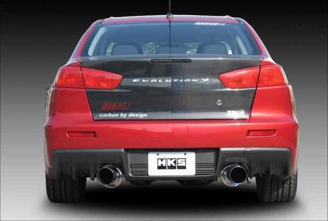 HKS 31008-BM001 Вихлопна система HiPower 409 для MITSUBISHI EVO X Photo-0