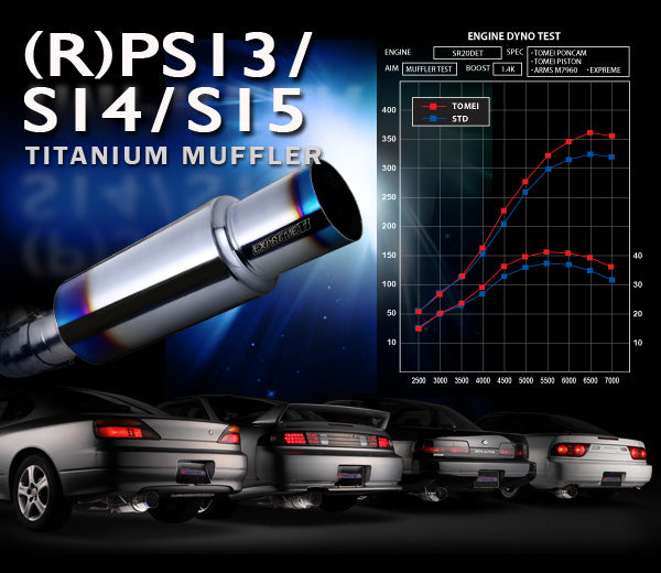 TOMEI TB6090-NS08A Тітанова вихлопна система EXPREME Ti (R)PS13 SR20DET Photo-0