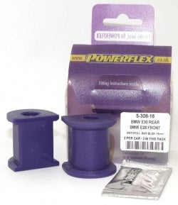 POWERFLEX PFR5-308-16 Задня дуга кріплення - 16 мм x2 для BMW E30 3 серії Photo-0