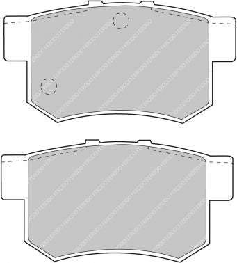 FERODO FDS956 Задні гальмівні колодки DS Performance для HONDA Integra Type-R (DC5) Photo-0