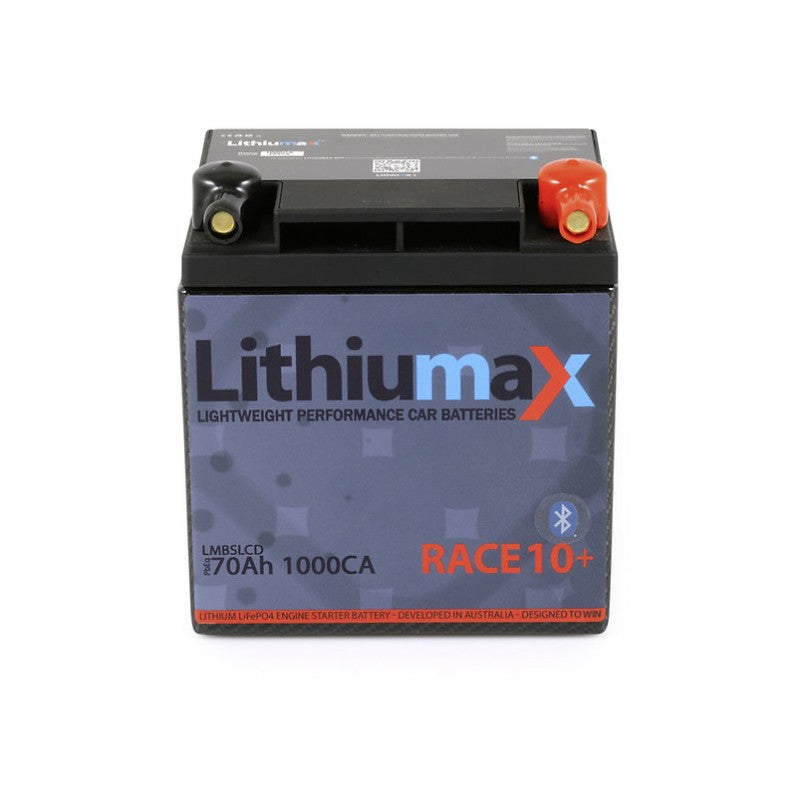 LITHIUMAX LMCSR10+ Акумулятор RACE10+ Bluetooth Carbon Series 1000CA 70Ah Photo-1