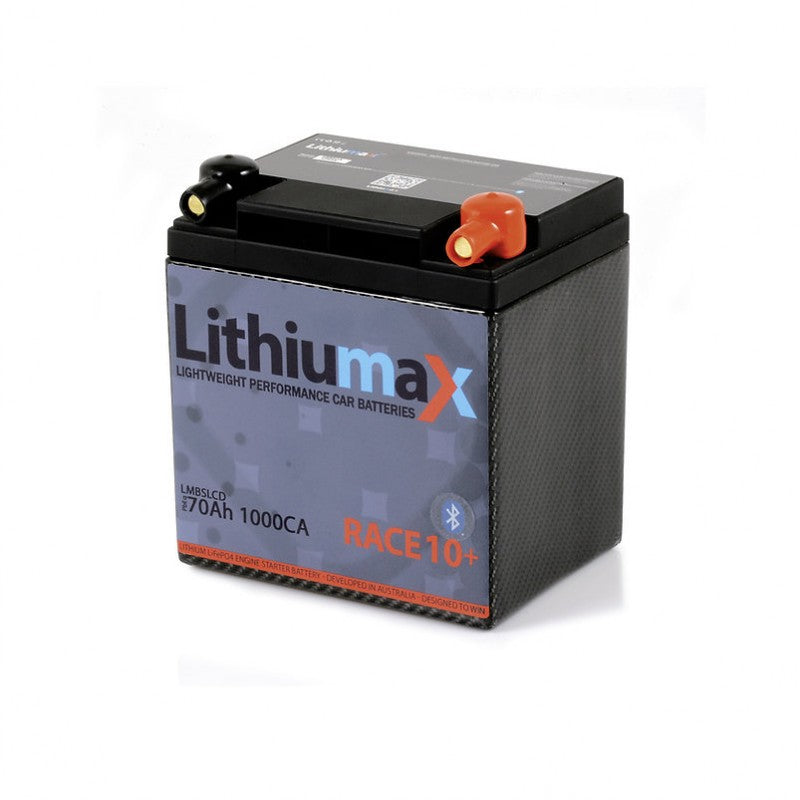 LITHIUMAX LMCSR10+ Акумулятор RACE10+ Bluetooth Carbon Series 1000CA 70Ah Photo-0