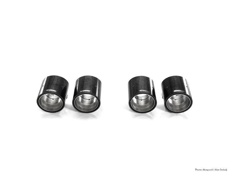 AKRAPOVIC TP-CT/5 Насадки вихлопної системи для BMW E82 1M (карбон) Photo-1