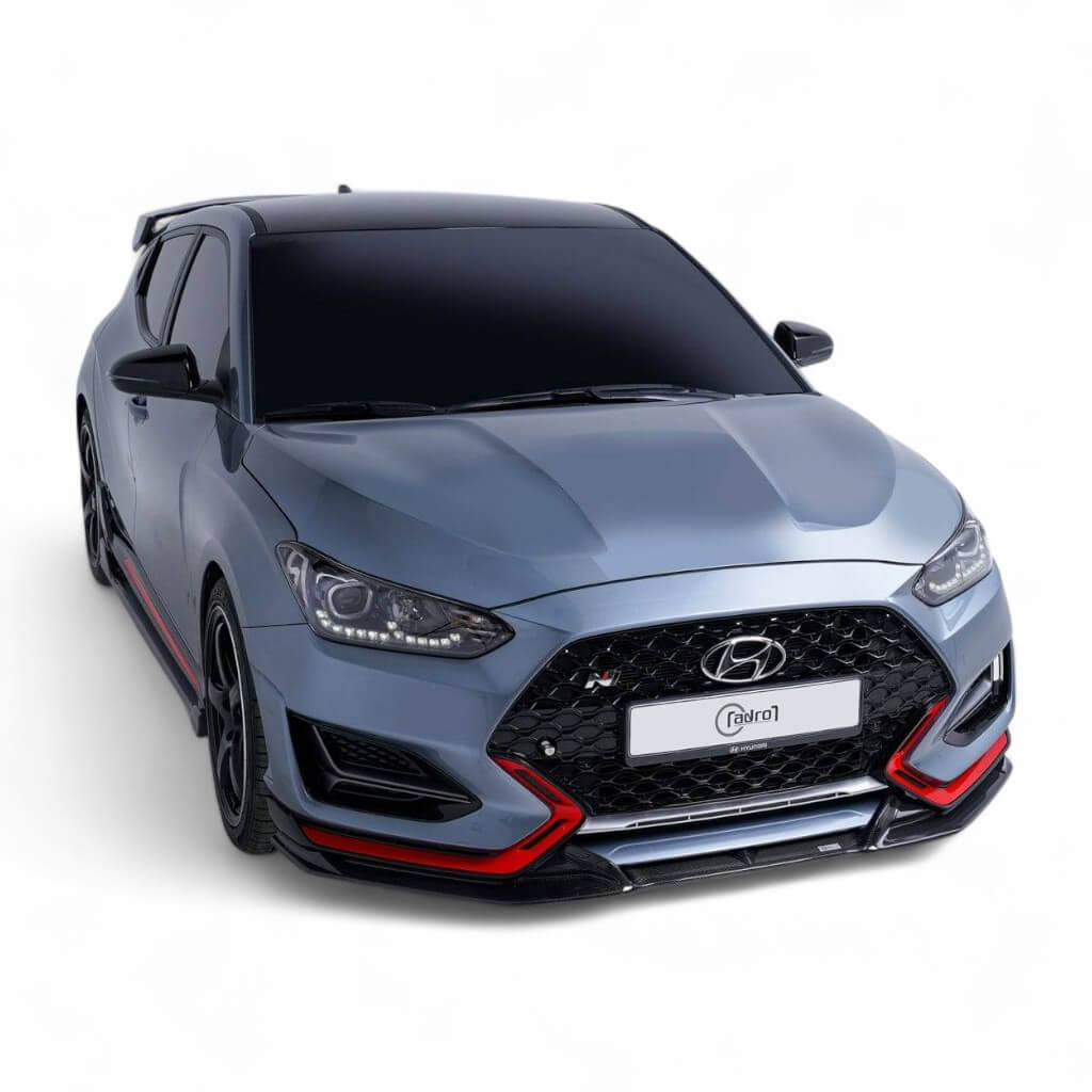 ADRO A10A20-1203 Накладка на передній бампер V2 (B Type) для HYUNDAI Veloster N 2018- Photo-0