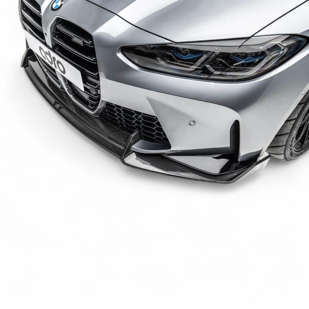 ADRO A14A11-1202 Накладка на передній бампер (оригінальний бампер) для BMW M3 (G80 / G81) / M4 (G82 / G83) 2021+ Photo-2
