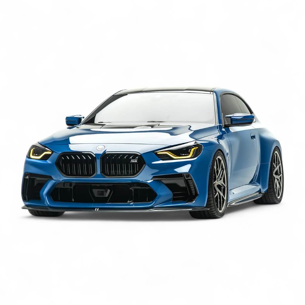 ADRO A14A90-2101/A14A90-1202 Комплект переднього бампера і накладки для BMW M2 (G87) Photo-2