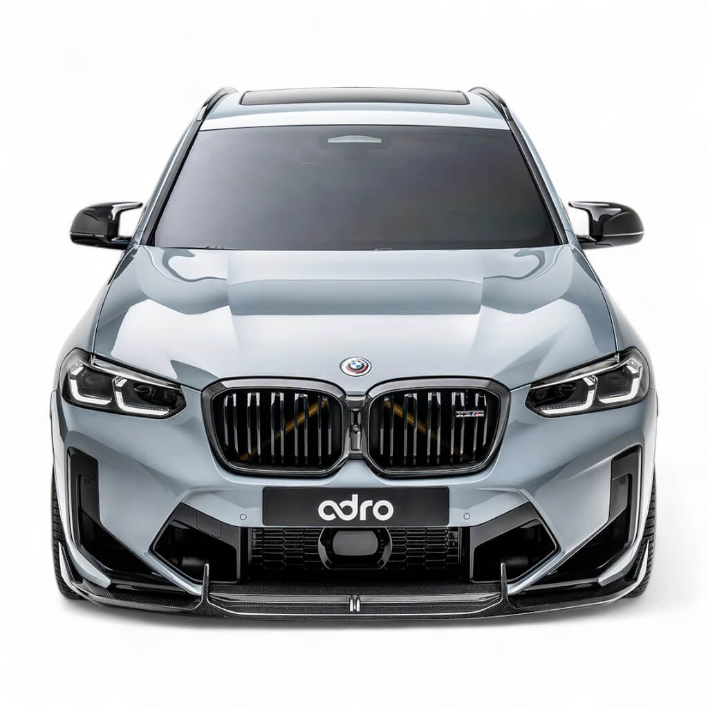ADRO A14AB10-1201 Накладка на передній бампер, карбон для BMW X3M (F97) Photo-2